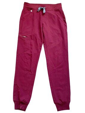 FIGS Women's Zamora Jogger Scrub Pants FIONx - Burgundy - Size XS